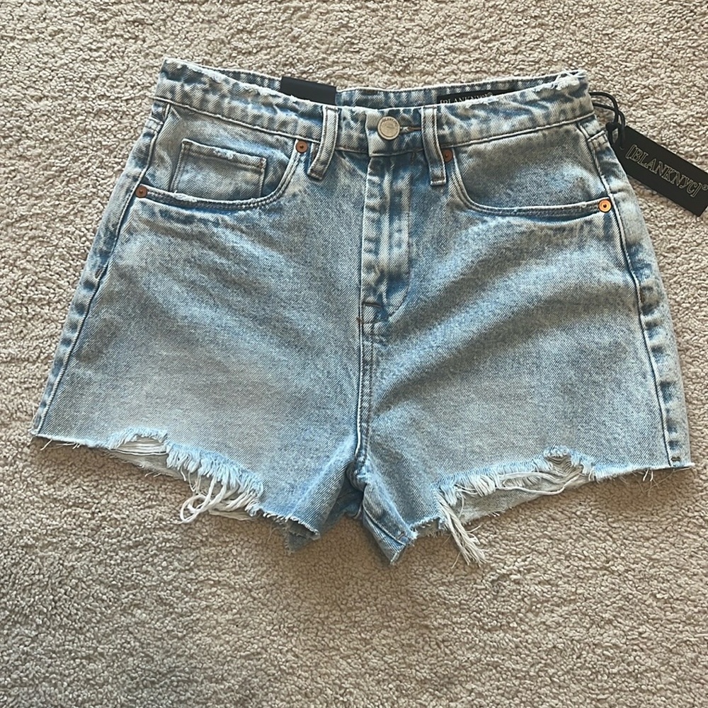 BLANKNYC The Reeve Ultra Mid Rise Jean Shorts Size 26